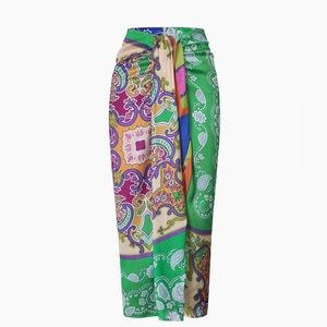 Paisley Printed Boho Skirt